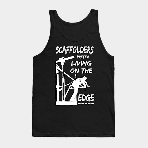 Living On The Edge Tank Top by Scaffoldmob